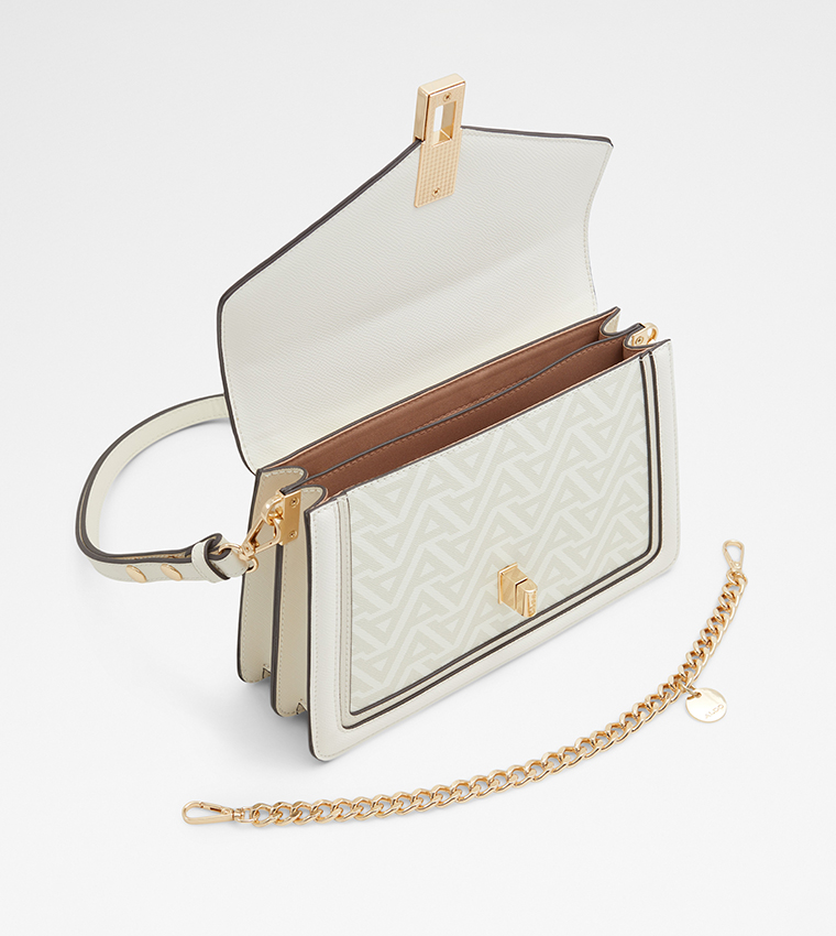 AMDOUNA Monogram Flap Shoulder Bag