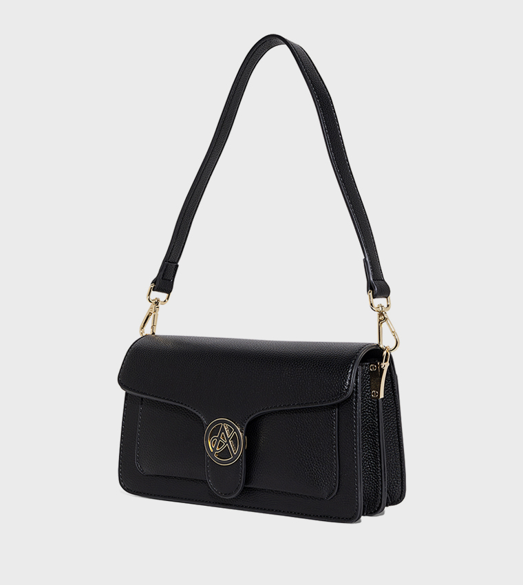 AMI Textured Shoulder Bag