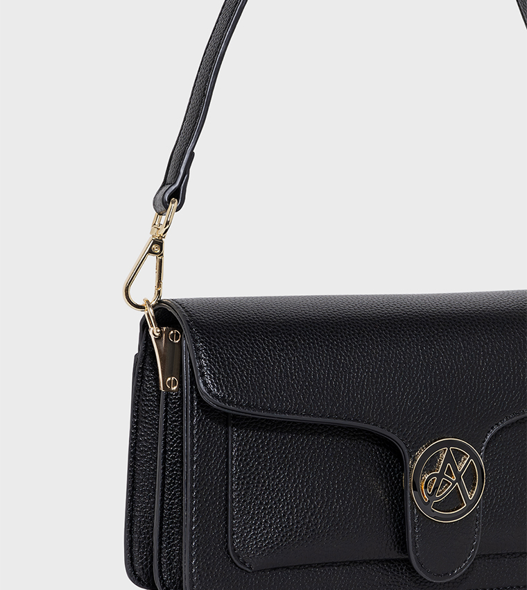 AMI Textured Shoulder Bag