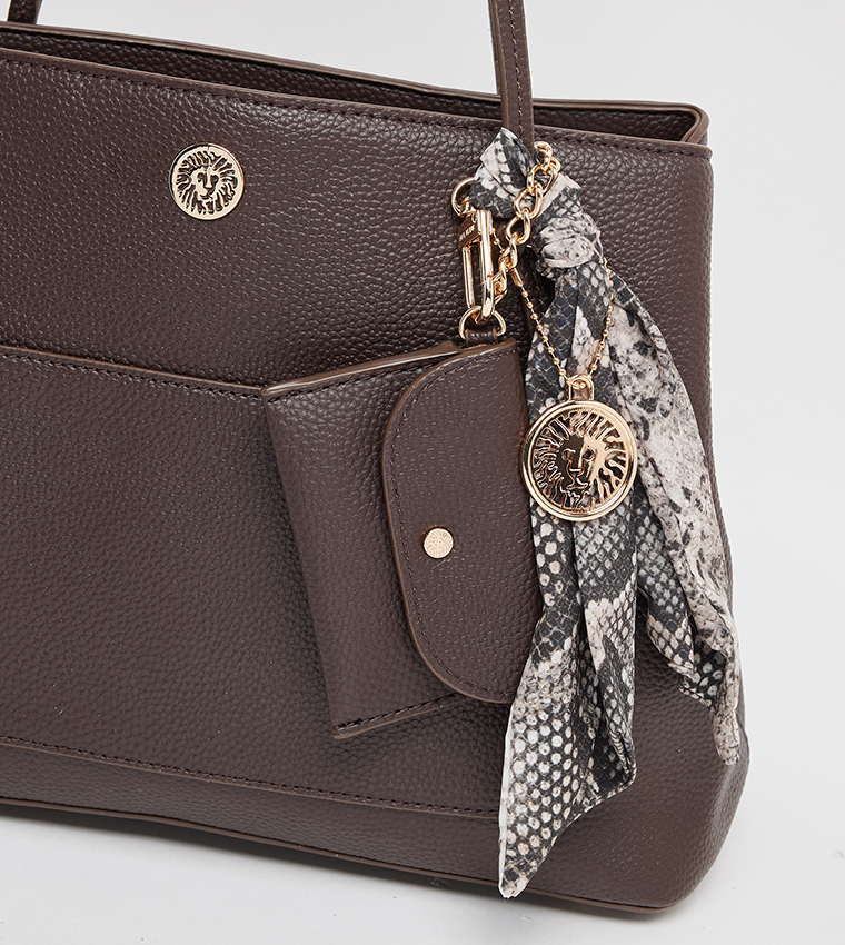 Scarf Detail Shoulder Bag