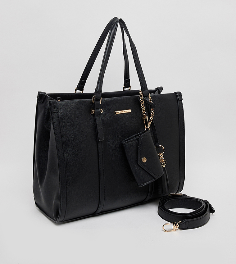 Textured Tote Bag Set