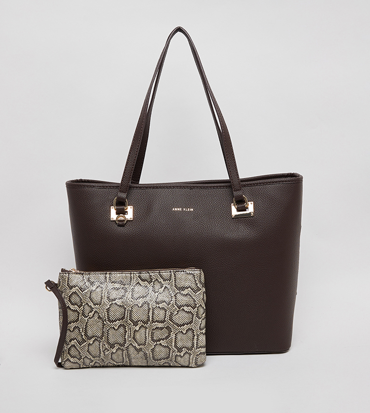 Textured Tote Bag Set
