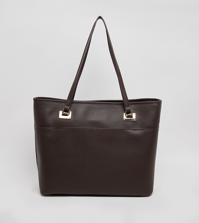 Textured Tote Bag Set