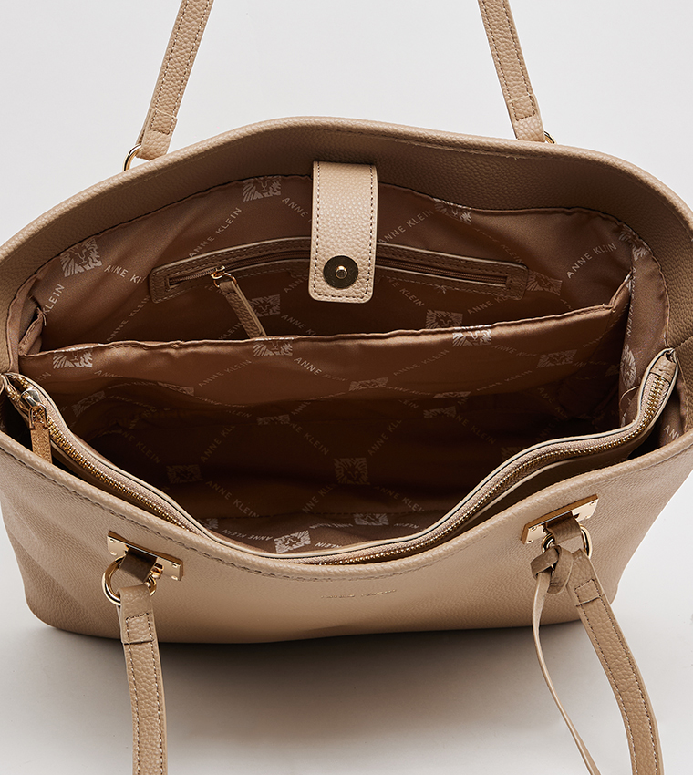 Textured Tote Bag Set