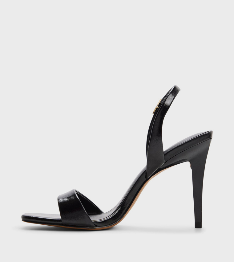 ANDRAYA Square Toe Stiletto Heel Sandals