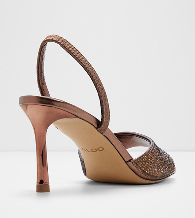 ANDYA Embellished Open Toe Heel Sandals