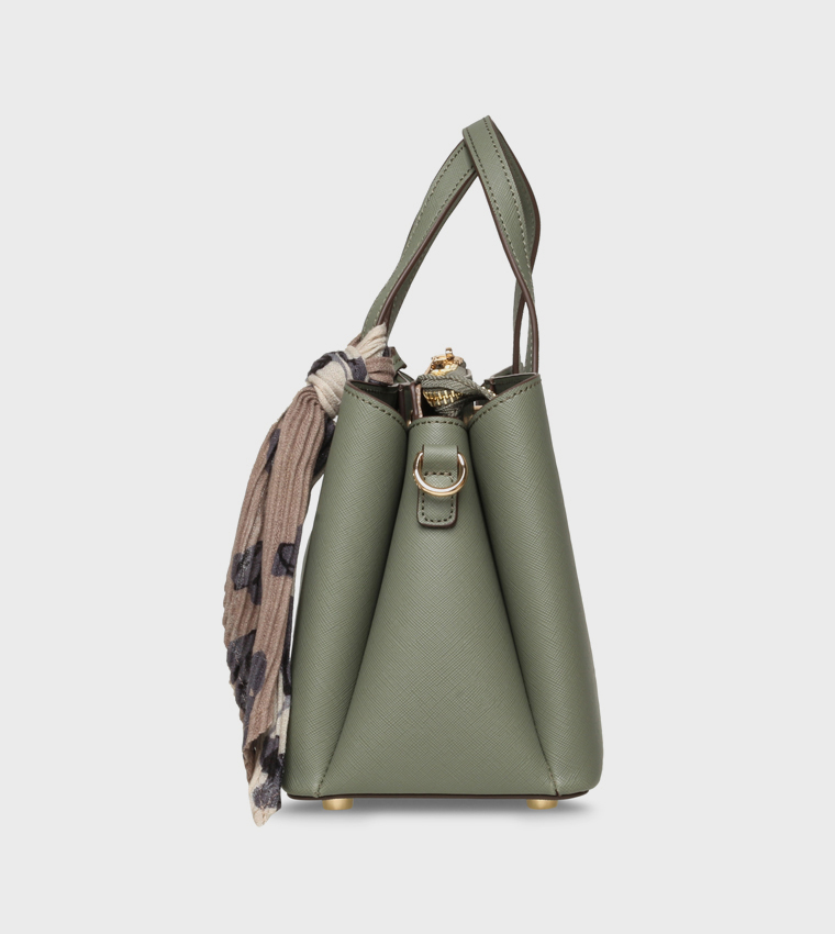 شنطة ساتشل بنقشة مع وشاح