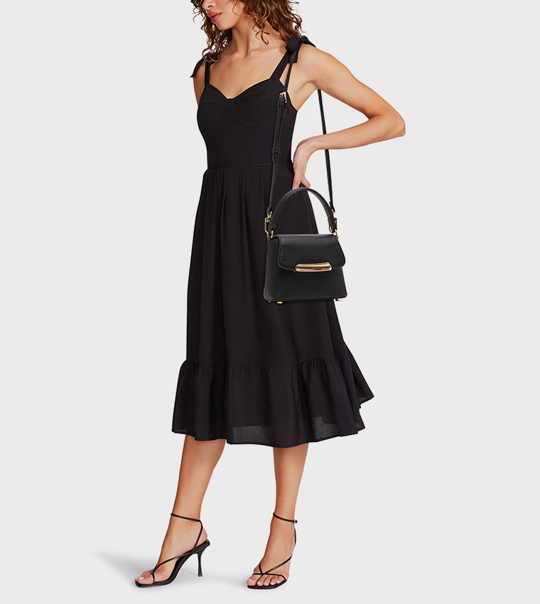 Textured Top Handle Bag