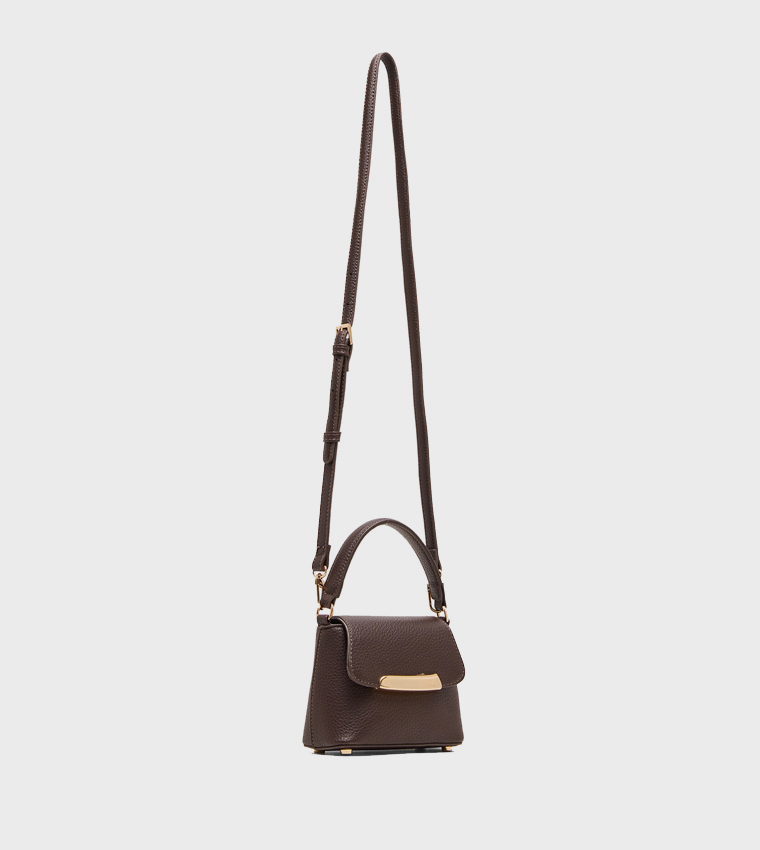 Textured Top Handle Bag