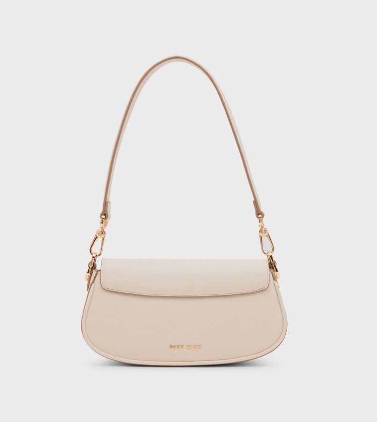 Textured Flap Shoulder Bag