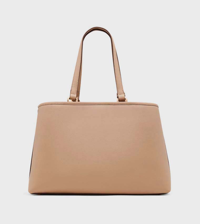 Textured Scarf Detail Shoulder Bag
