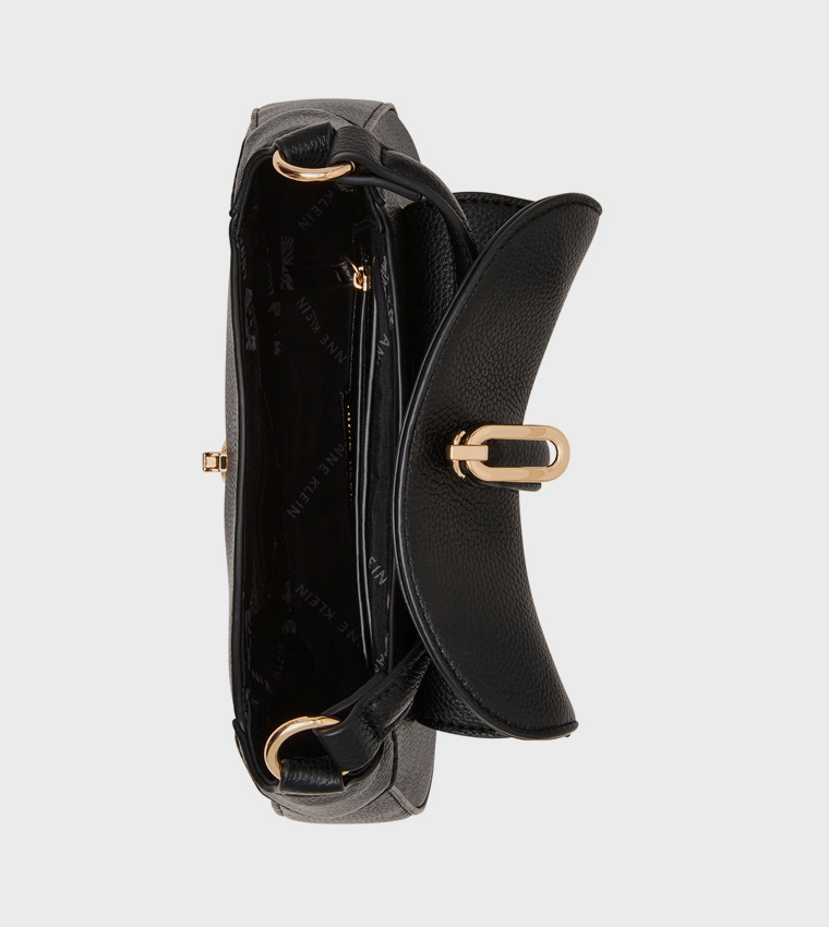 Textured Metal Detail Handheld Bag