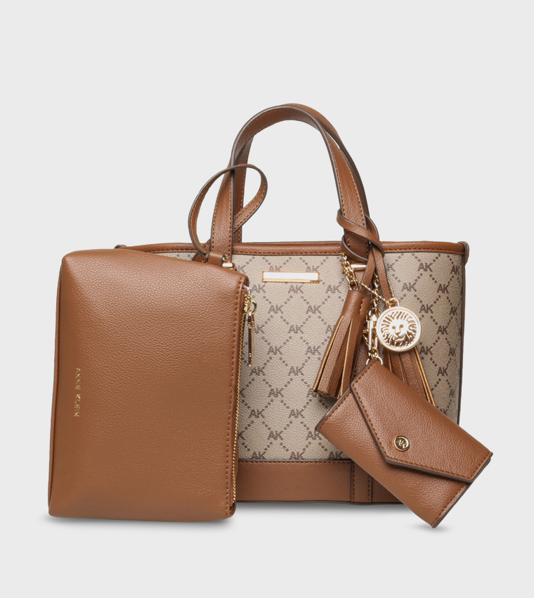 Monogram Patterned Tote Bag