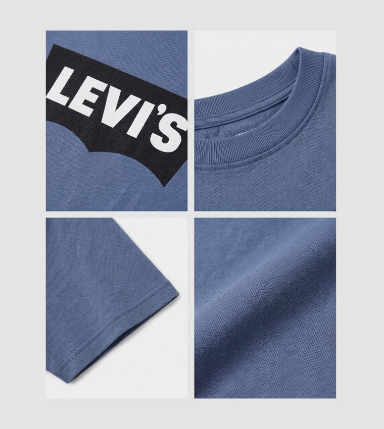 Levi's  Round Neck T-Shirts - Blue Round Neck T-Shirts