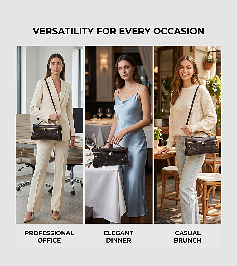 DECLARATIONS Textured Top Handle Bag