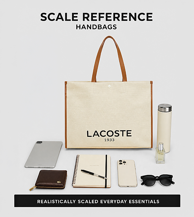 Logo Printed Snap Button Tote Bag