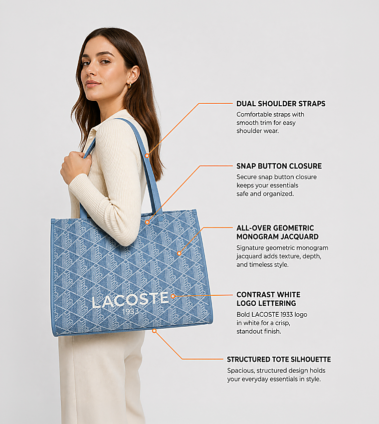 Lacoste  Tote Bags - Blue Tote Bags