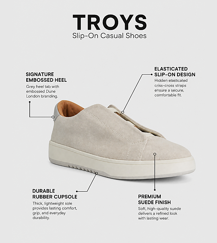 TROYS Slip-On Casual Shoes