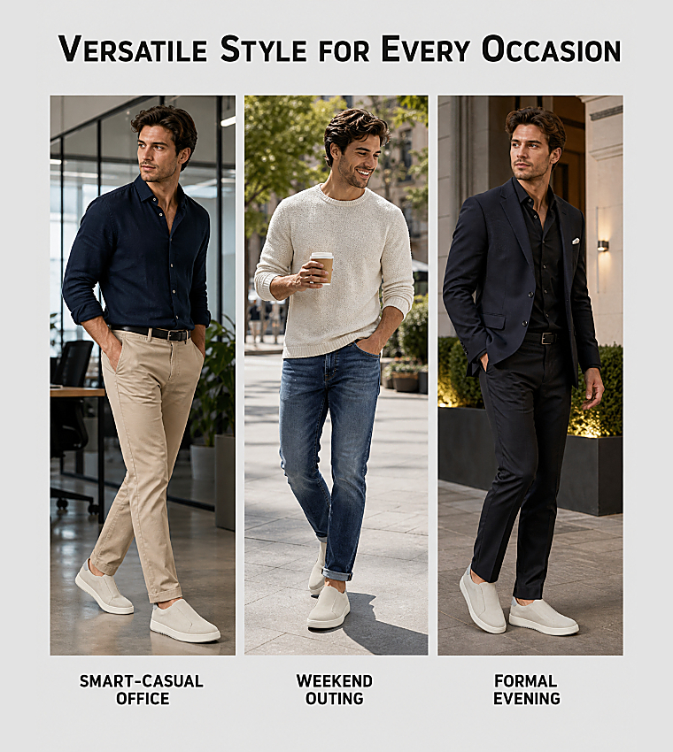 TROYS Slip-On Casual Shoes