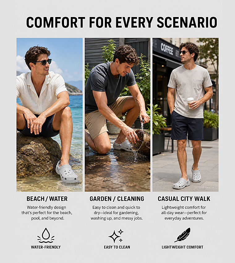 Crocs  Clogs - Grey clogs