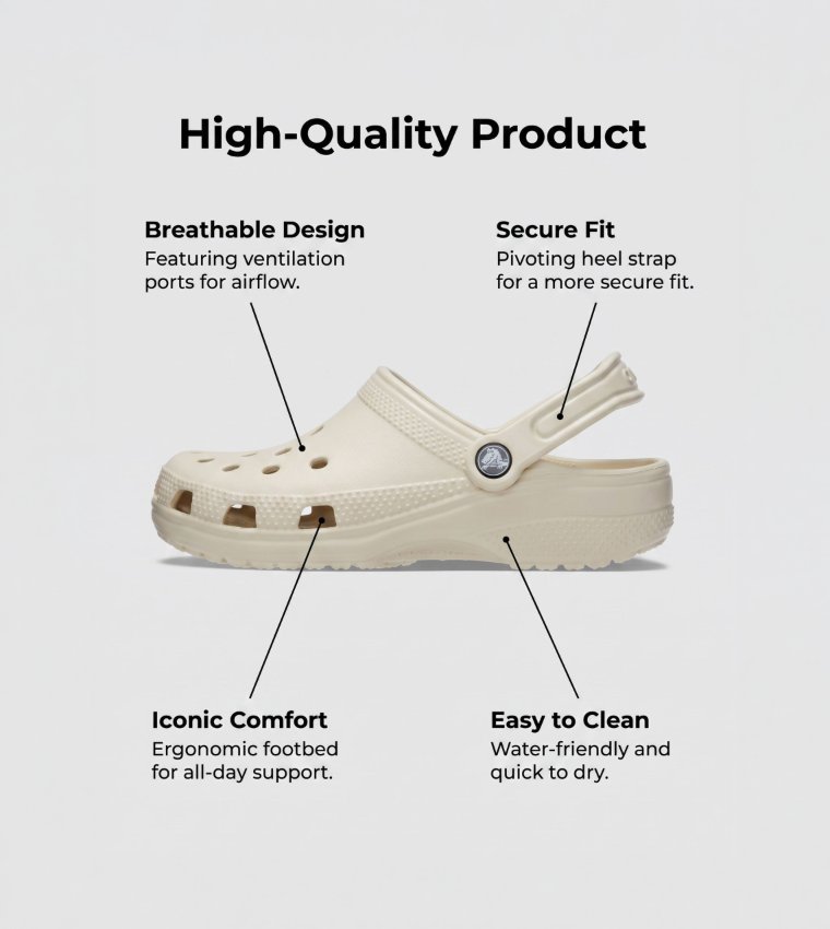 Crocs  Clogs - Beige clogs