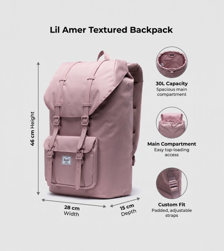 Lil Amer Textured Backpack