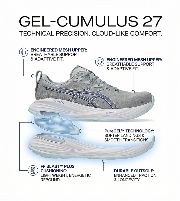 حذاء جري جيل-كومولوس 27