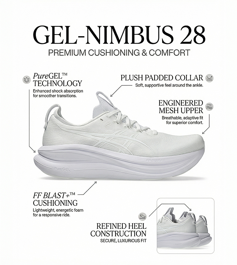 GEL-NIMBUS 28 Textured Running Shoes
