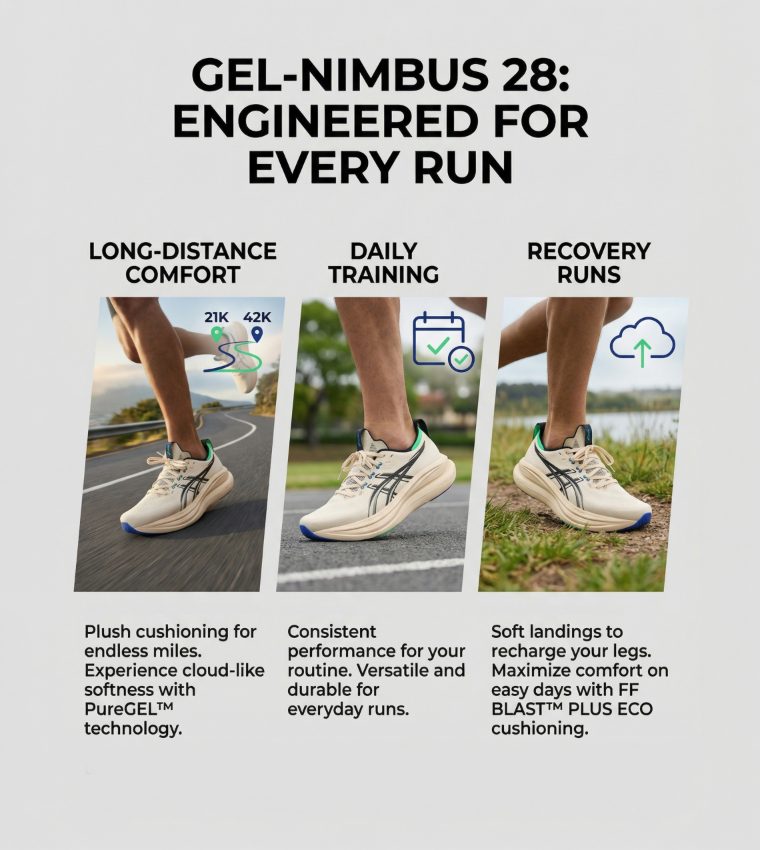 GEL-NIMBUS 28 Textured Running Shoes