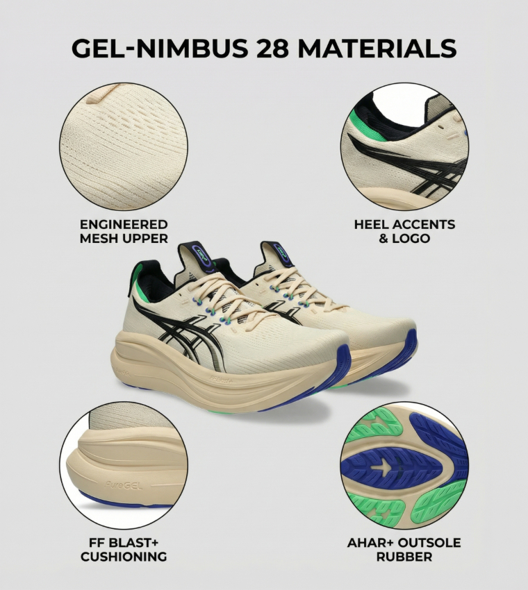 GEL-NIMBUS 28 Textured Running Shoes