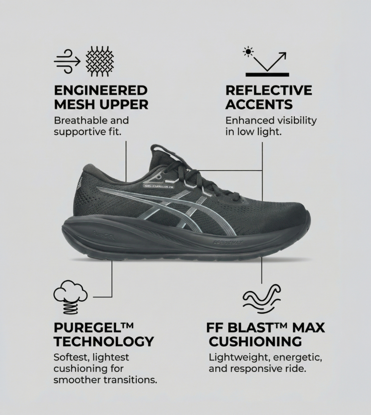 GEL-CUMULUS 28 Lace-Up Running Shoes