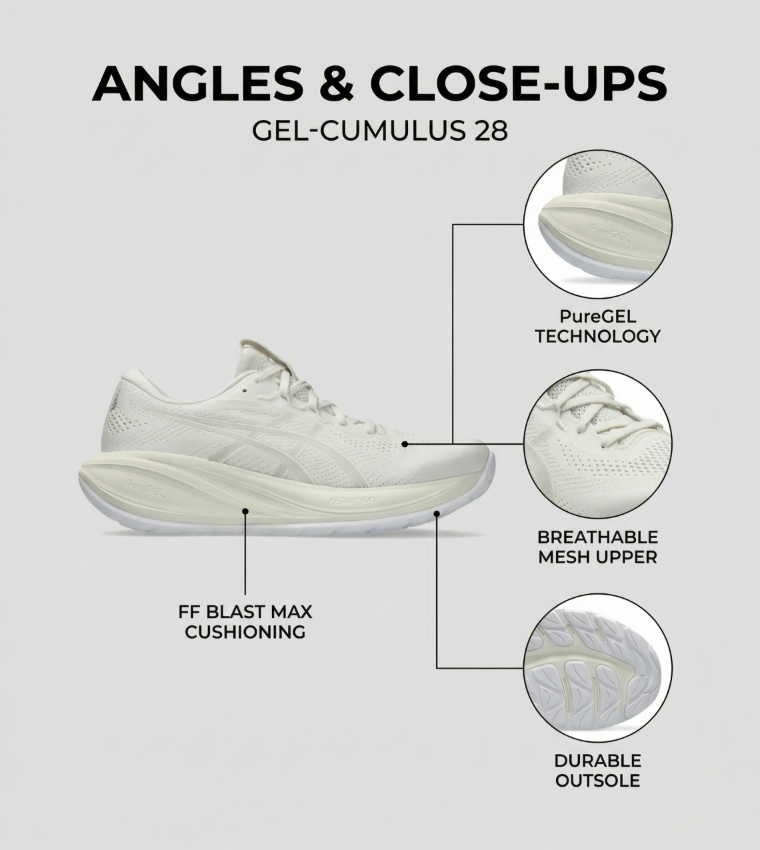 حذاء جري جل كومولوس 28 