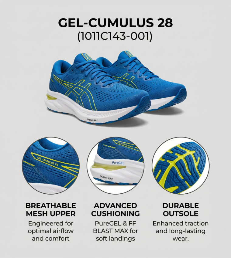 حذاء جري جل كومولوس 28 