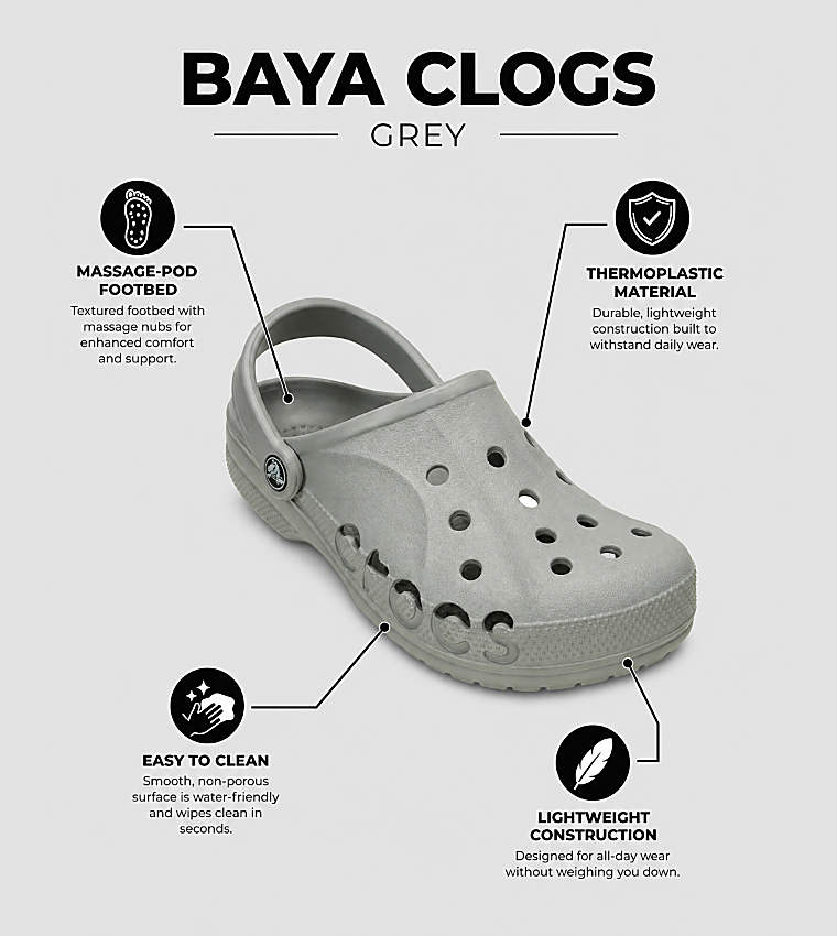Baya Clogs - Grey