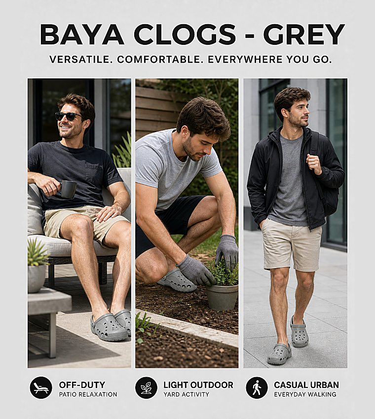 Baya Clogs - Grey
