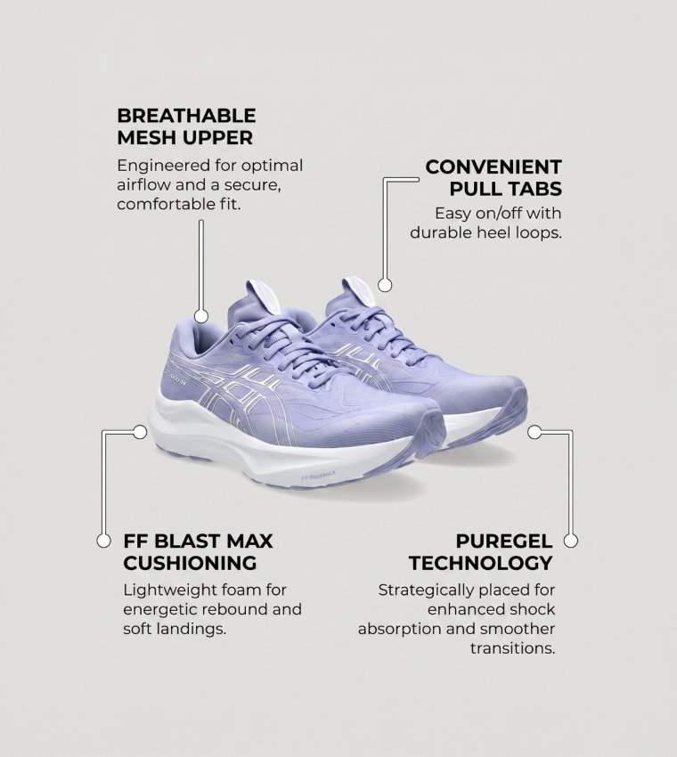 Asics  Running Shoes - Blue Running Shoes