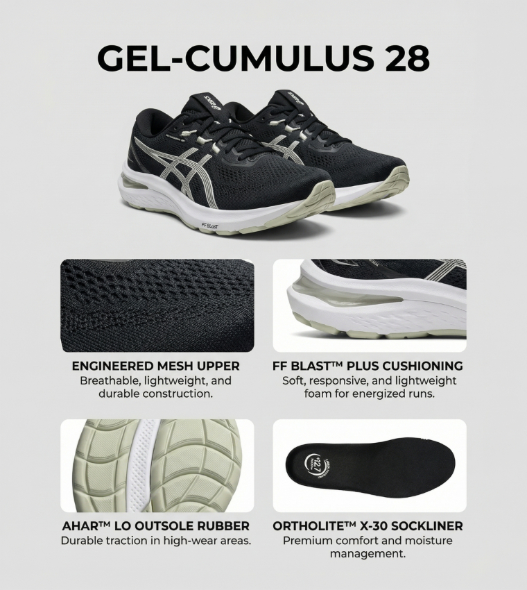 حذاء جري جل كومولوس 28 