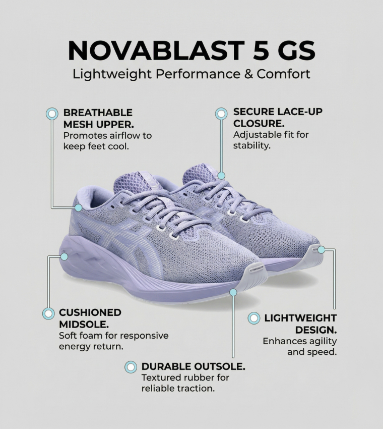 NOVABLAST 5 GS Textured Running Shoes