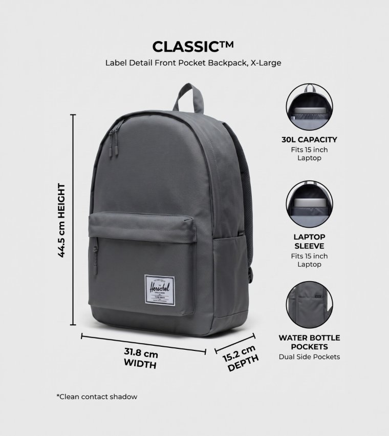 CLASSIC™ Label Detail Front Pocket Backpack, X-Large