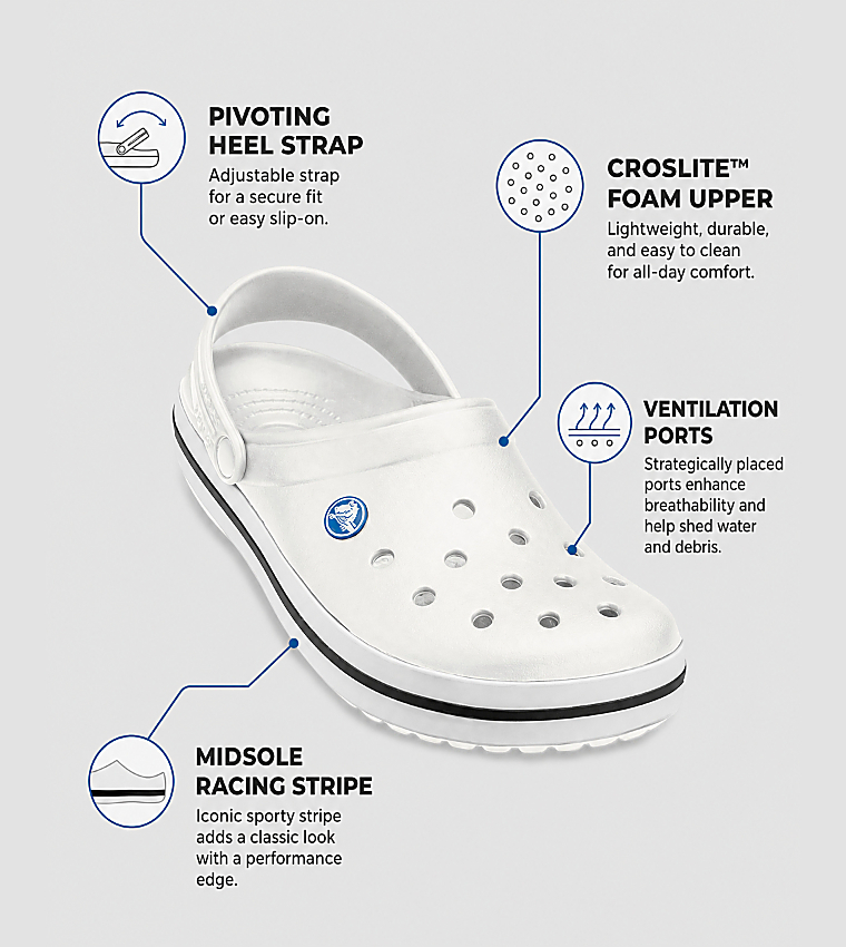 Crocs  Clogs - White clogs