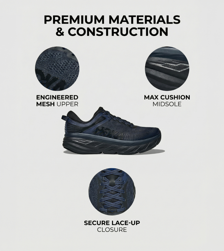 BONDI 7 Textured Running Shoes