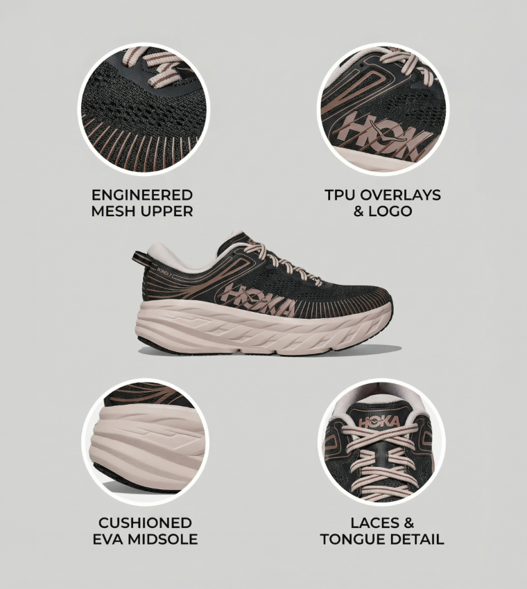BONDI 7 Textured Running Shoes