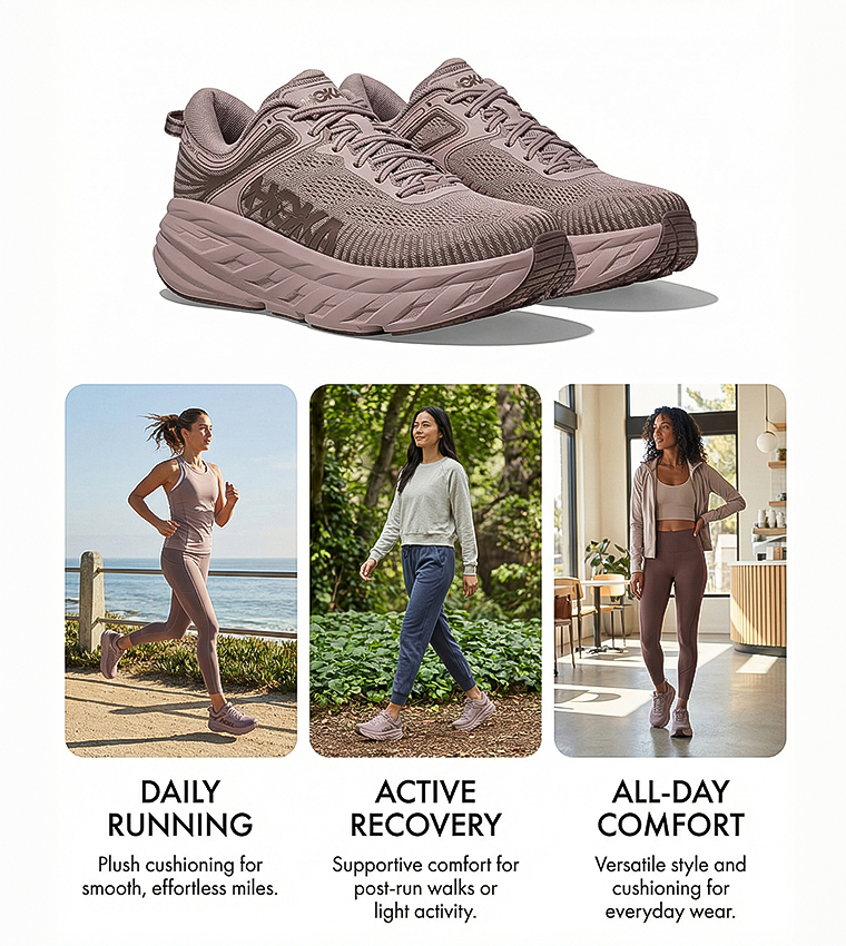 BONDI 7 Textured Running Shoes