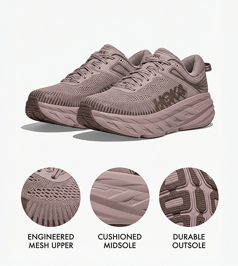 BONDI 7 Textured Running Shoes