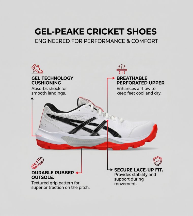 GEL-PEAKE 3 Lace Up Cricket Shoes