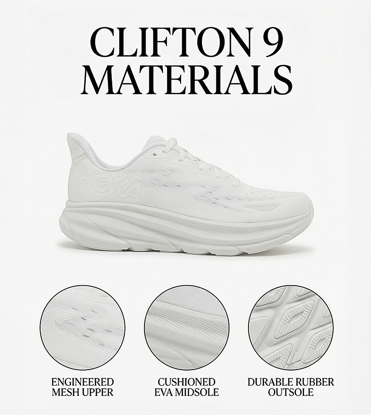 Clifton 9 Lace Up Running shoes