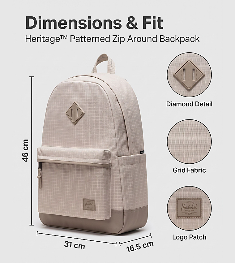Heritage™ Patterned Zip Around Backpack