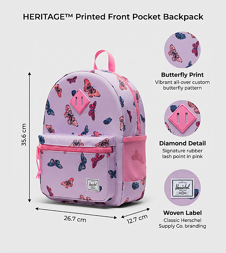 HERITAGE™ Printed Front Pocket Backpack