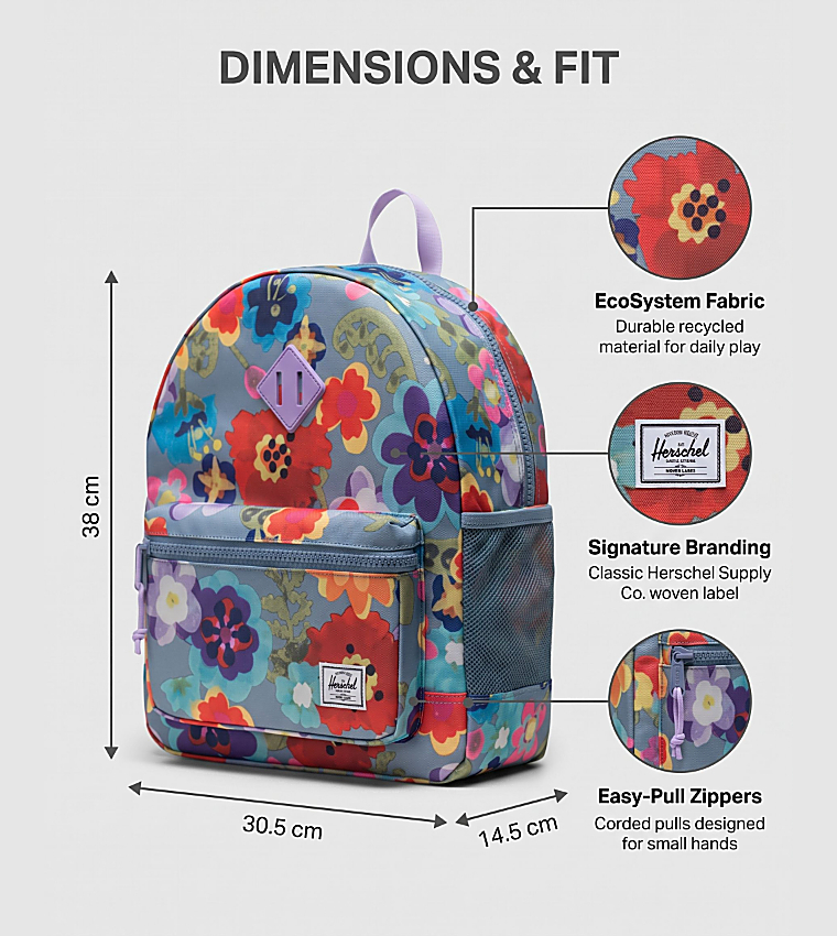 Heritage Printed Youth Backpack