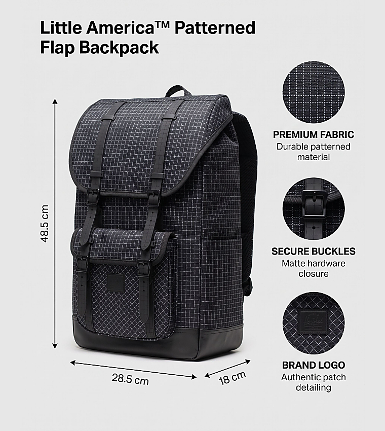Little America™ Patterned Flap Backpack